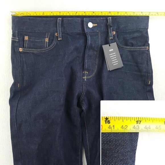 Buck Mason Maverick Slim Jeans D001 Button Fly Denim Men's "32" Real 34x33 - Picture 5 of 11